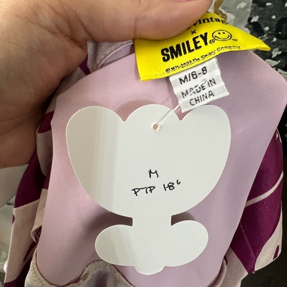 Unique Vintage X Smiley | Purple Wrap Top - Picture 5 of 10